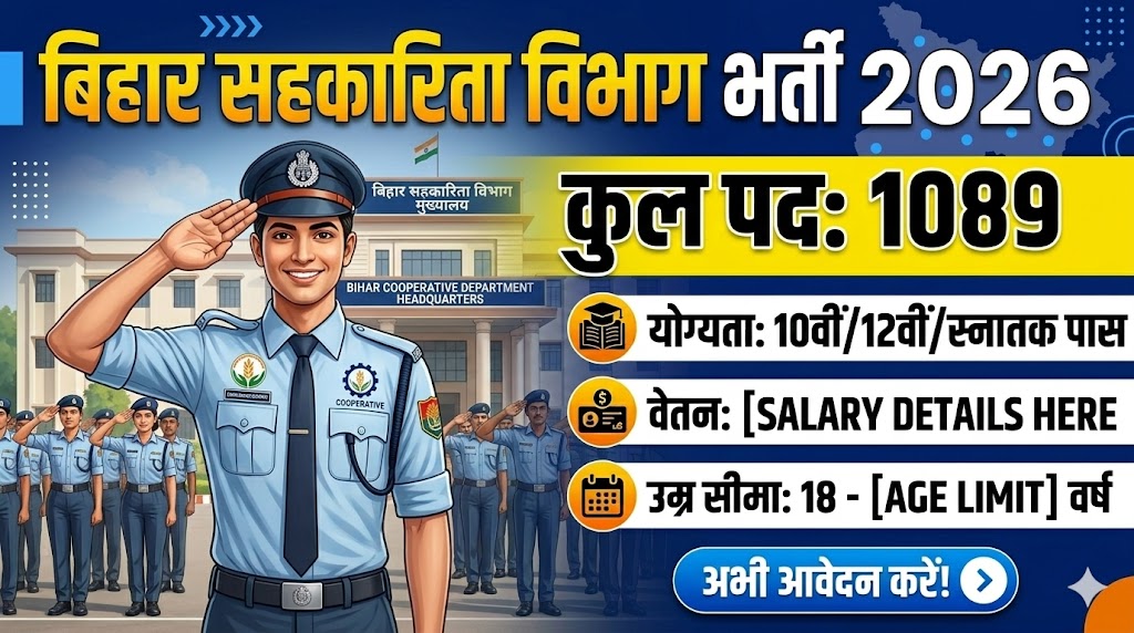 Bihar Cooperative Department Vacancy 2026