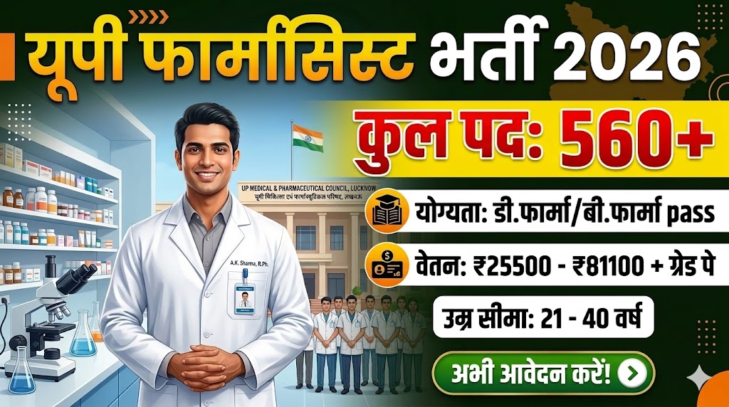 UP Pharmacist Recruitment 2026