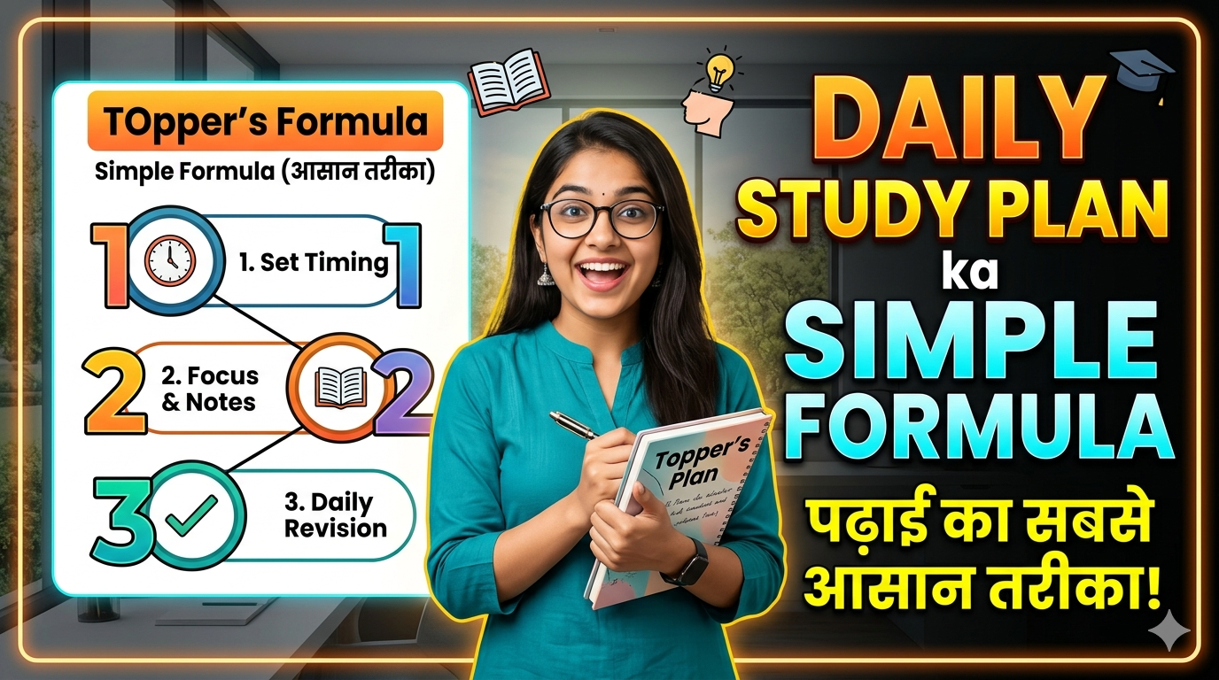 Daily Study Plan Ka Simple Formula